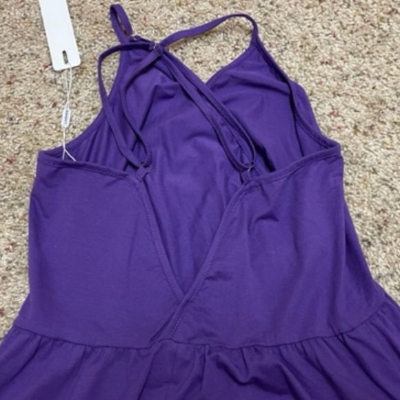 LAISHEN Cotton Purple Mini Sleeveless Sundress – S - NWT - Picture 5 of 8